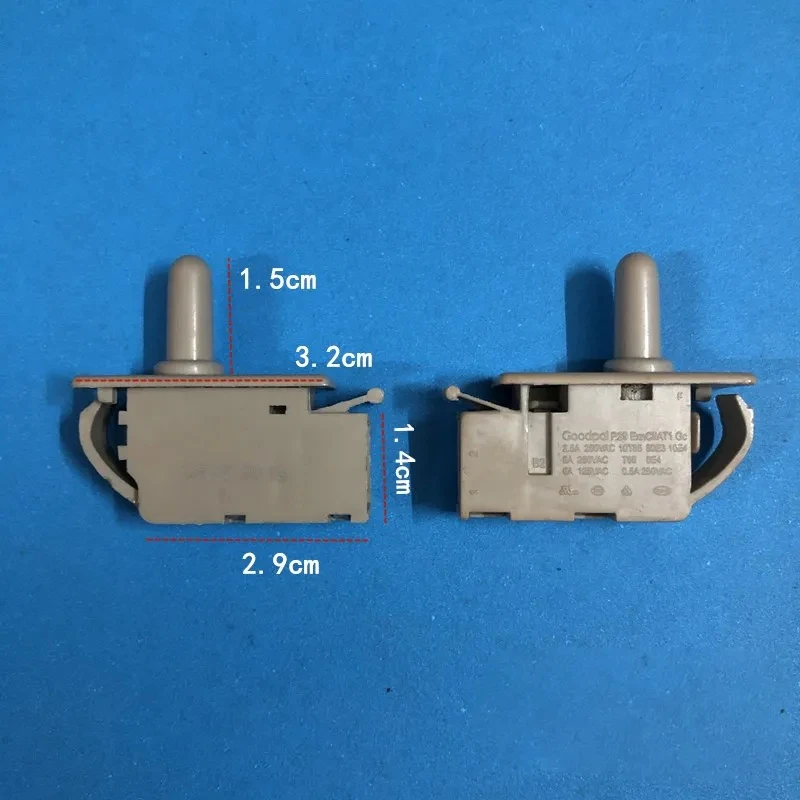 1PC Šaldytuvas atsarginių dalių durys šviesos kontrolės paprastai uždarymo mygtukas jungiklis LG Meiling Šaldiklio Priedai
