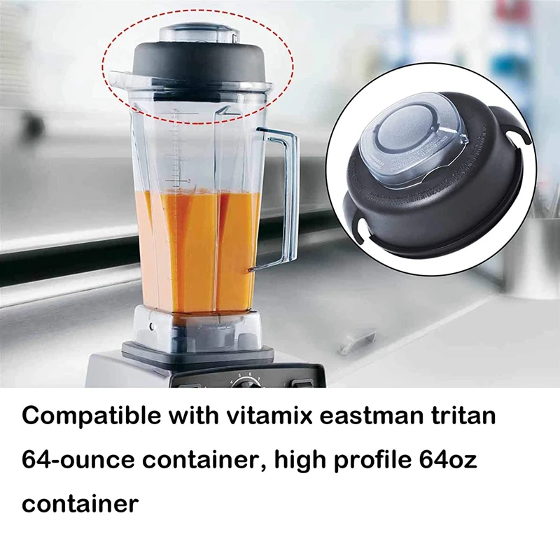 2-Dalis Dangtelį Ir Prijunkite Tinka Vitamix 64 Uncijos (High Profile) Konteinerių Maišytuvo Pakeitimas Dalys Vitamix 5200 5000