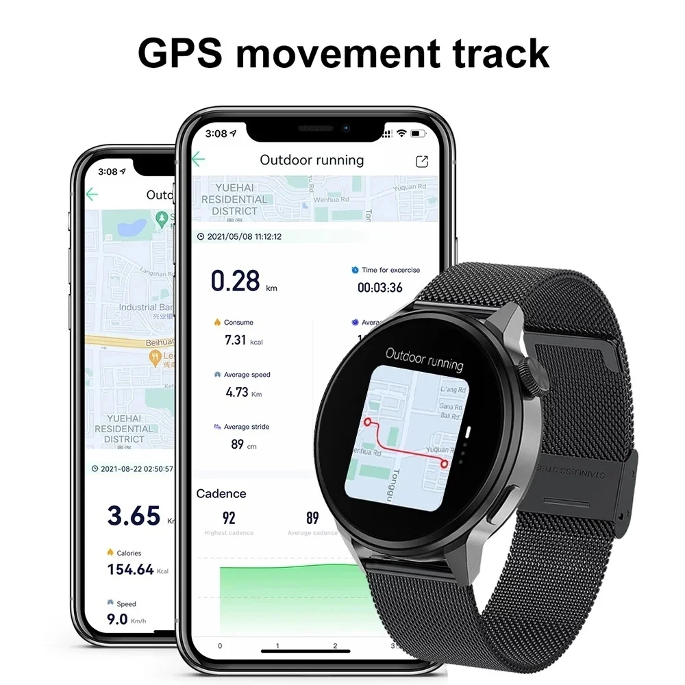 2023 Naujas NFC Smart Watch Vyrų Užsakymą Rinkimas Skambučių Sporto GPS Kelio Laikrodžiai Moterims Širdies ritmo EKG Smartwatch Samsung/Xiaomi Geriausias