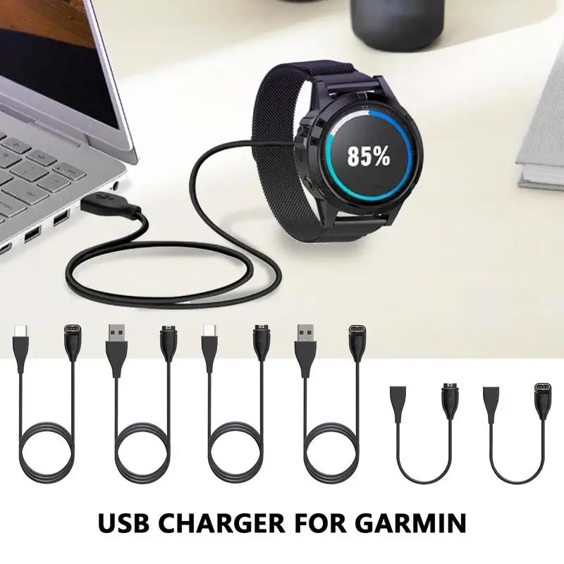 Lengvas Magnetinio USB Duomenų Įkroviklis Adapteris GarminFenix 5 6 7 Smart Žiūrėti Laidas Maitinimo Laidas Priedai Įkrovimo Įrenginys