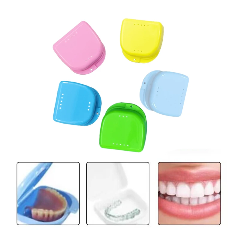 Netikras Dantis Ortodontinio Atveju Dantų Laikiklis Burnos Apsaugą Dantų Protezų Saugojimo Plastikinę Dėžutę, Burnos Higienos Reikmenys Organizatorius
