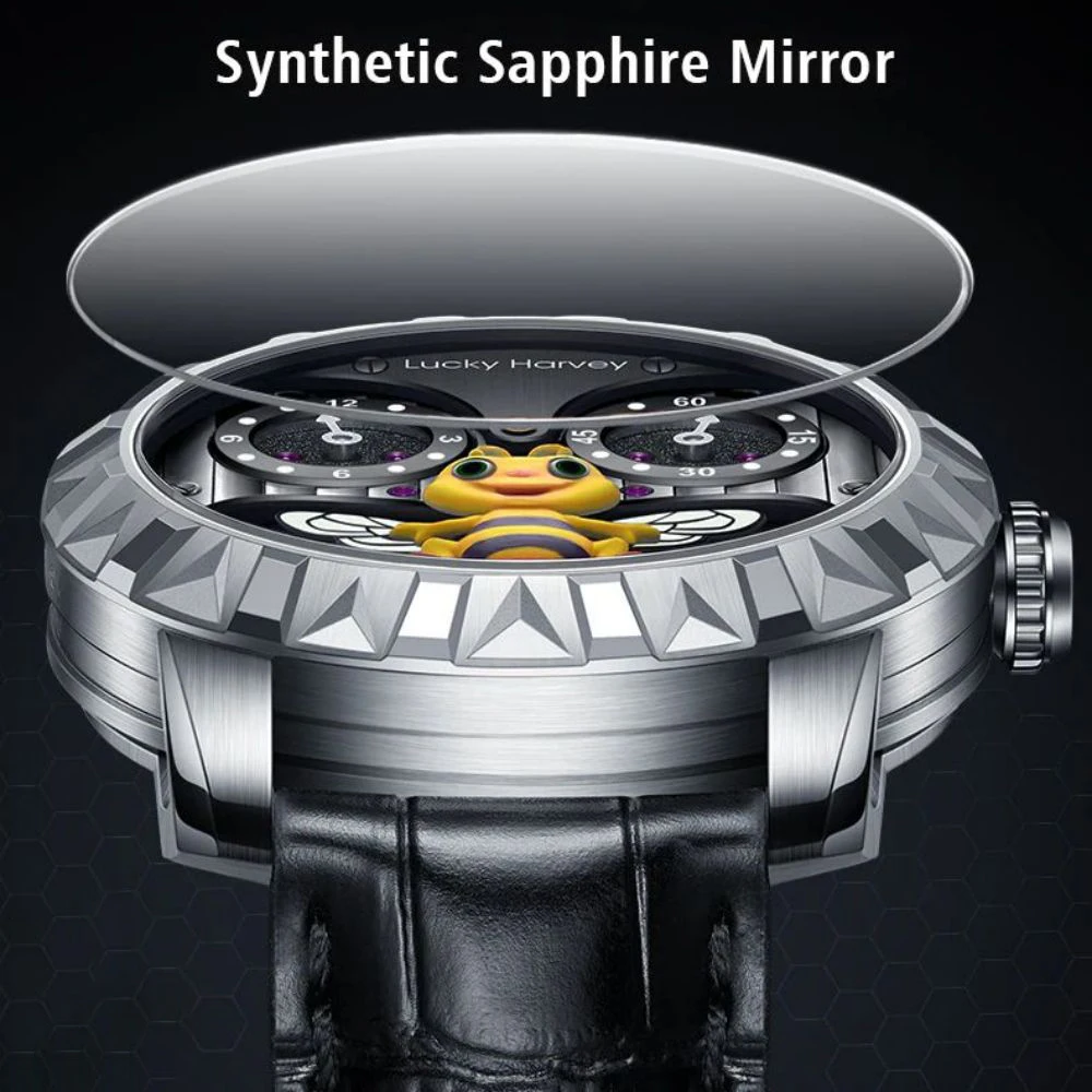 Pasisekė Harvey Bičių mojuoti dial Limited edition Mechaninė automatinė judėjimo laikrodžiai vyrams Synthetic sapphire waterproofwatch