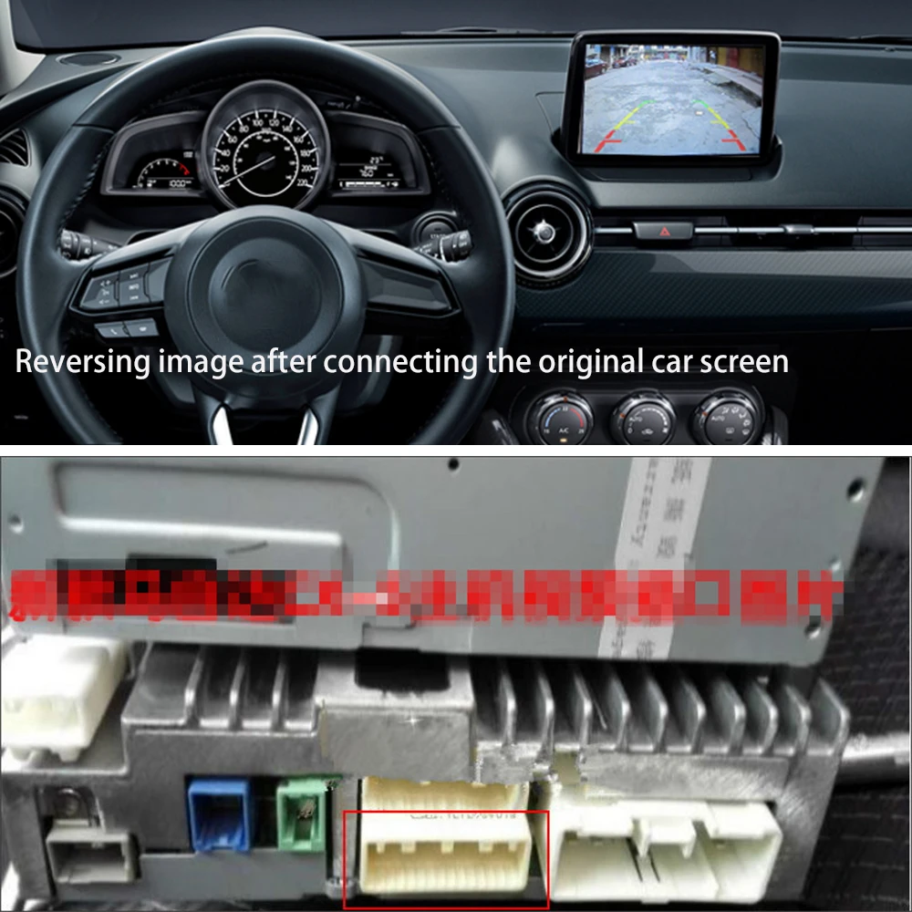 ZJCGO HD CCD Automobilio Galinio vaizdo Atbulas Atgal Iki automobilio Parkavimo Kamera Atnaujinti Originalaus Automobilio OEM Stebėti Mazda 2 Mazda2 Demio DJ 2014~2019